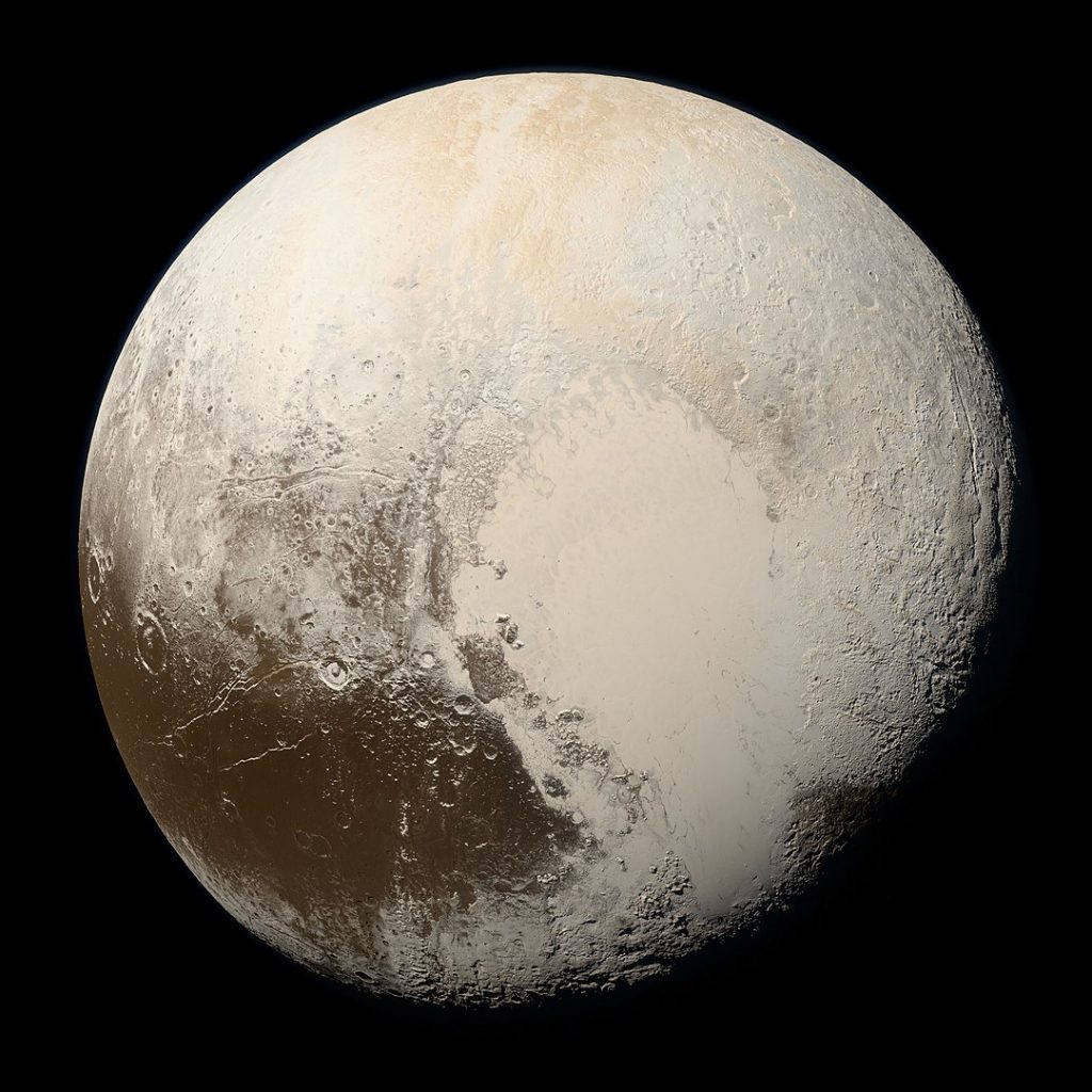 Photograph of Pluto, the planet