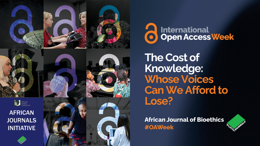 Open Access Week 2026. The Cost of Knowledge. Whose Voices Can We Afford to Lose?