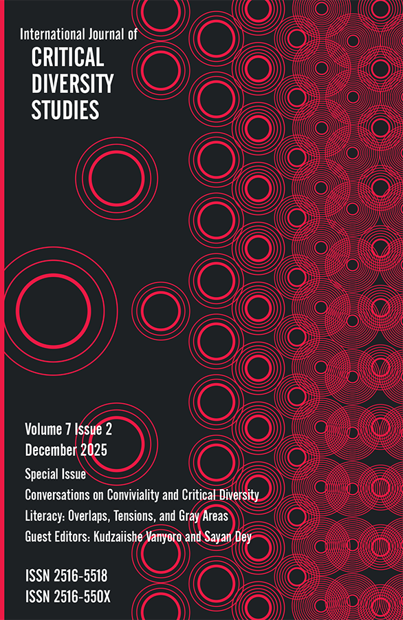 Front cover of the Journal of Critical Diversity Studies