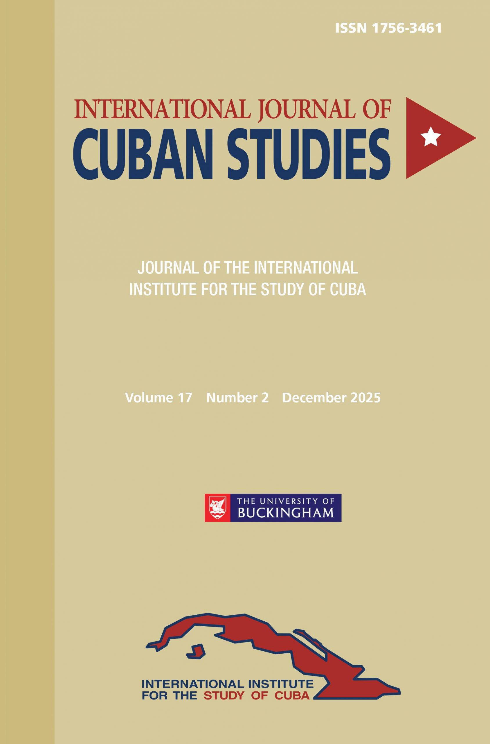 Front cover of the Journal of Cuba Studies 17.2