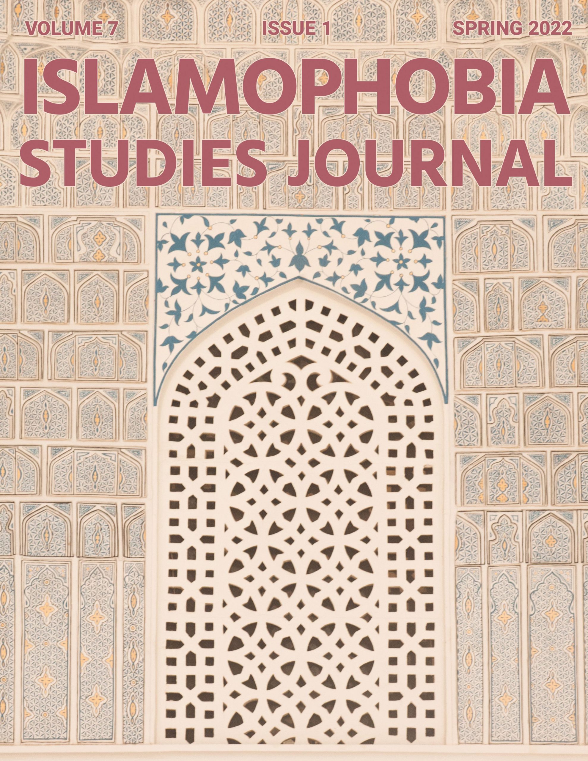 Islamophobia Studies Journal Front Cover